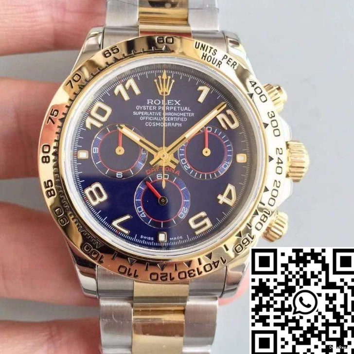 Factory Dial 18K Yellow 3A Wrapped Cosmograph Rolex Daytona Gold 116503 Blue 1013